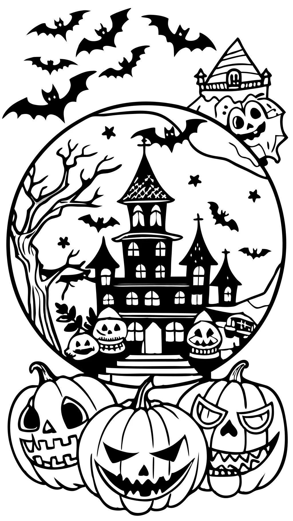 halloween coloring pages for adults